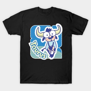 Taurus Colorful Zodiac Sign Cartoon April May Birthday T-Shirt